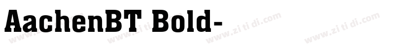 AachenBT Bold字体转换